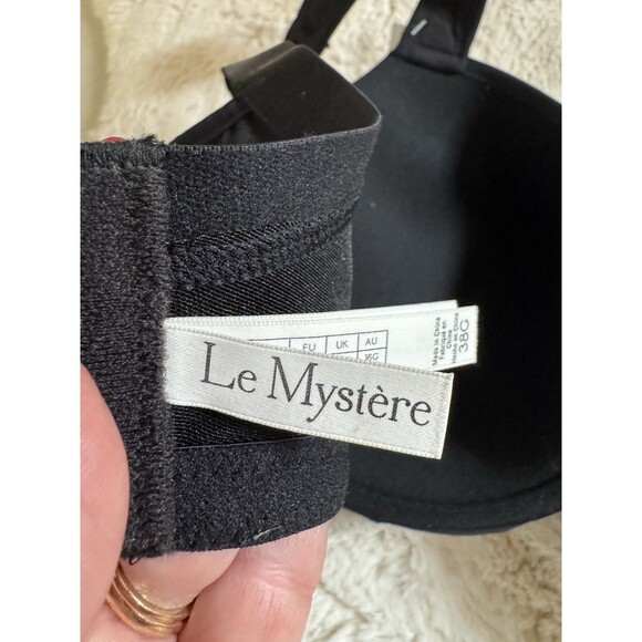 Le Mystere Dream Tisha Full-Busted Bra Black 38G Underwire Wide strap New Tags - Picture 3 of 7